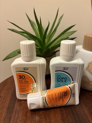 Just Solari Sonnencreme 30 Sonnenmilch 30 und Gel nach der Sonne Reiseformat