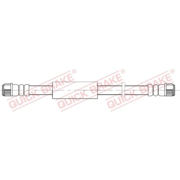 Quick Brake Bremsschlauch Hinten Links Innen Passend FüR CitroËN Jumpy Fiat Scud-image