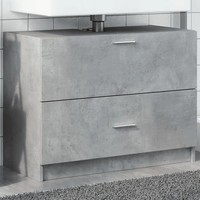 Waschbeckenunterschrank 78X37X59 Cm Holzwerkstoff Betongrau BadmöBel
