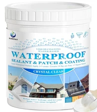 Liquid Waterproof Sealant Crystal Clear 35oz, XUDOAI Indoor Outdoor... 
