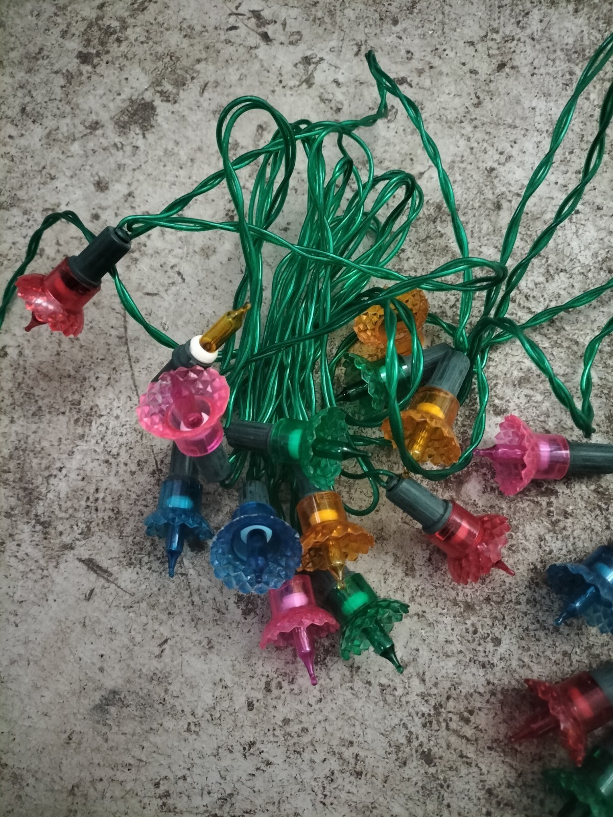20 Bells vintage Christmas Garland, Retro Christmas Lights eBay