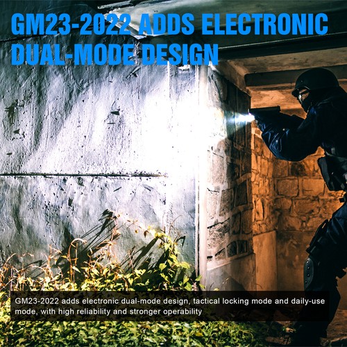 Trustfire GM23 Pistol Light Rechargeable Tactical Weapon Light Waterproof Grey - Picture 3 of 17