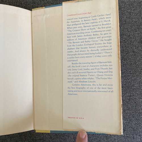 The Fabulous Showman - PT Barnum by Irving Wallace 1959 HC Book Club Edition - Picture 7 of 9