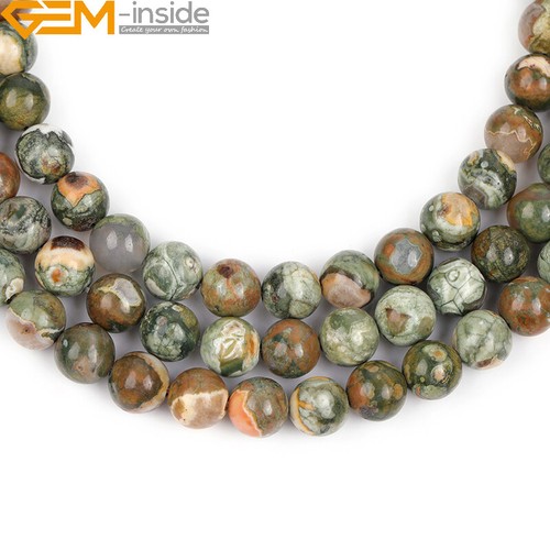 15" Natural Round Gemstone Beads Wholesale 6mm 8mm 10mm Spacer Lot Jewellery - Picture 382 of 385