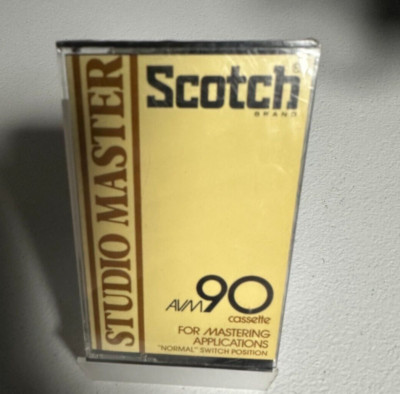 SCOTCH STUDIO MASTER AVM 90   TYPE I   BLANK CASSETTE TAPE (1) (NEW)