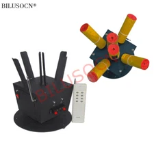 2pcs/lot Wireless remote control 6 Cues cold fireworks firing system rotate 