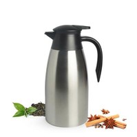 Thermoskanne 2L Edelstahl Isolierkanne Kaffeekanne Thermosflasche Teekanne