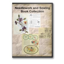 Needlework  Sewing Patterns Designs 24 Instructional Needle Work Books CD B409