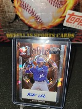Sammy Stafura 2023 Leaf Metal Orange Cracked Ice Auto Autograph #1/6