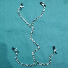 Breast Nipple Clamps with Chain Clip Clamp Clip Adult Flirt Sex Toys for Women