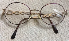 Vintage GIORGIO BEVERLY HILLS Eyeglasses Gold Tort Multi Color Frame 50-19 135