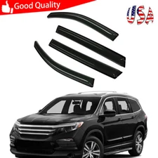 For Honda Pilot 2016-2022 Window Visors Vent Sun Shade Rain Guard Wind Deflector