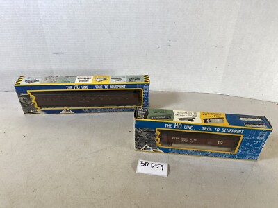 AHM HO Gauge Model Trains Pullman Car & Gondola penn 357843 6270 5431 box 30D59