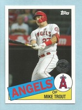 2020 Topps Baseball Update 1985 35th Anniversary Mike Trout 85TB-5 Angels