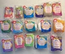 Year 2000 Barbie Complete Set Of 16 McDonald  s Happy Meal Toys Sealed