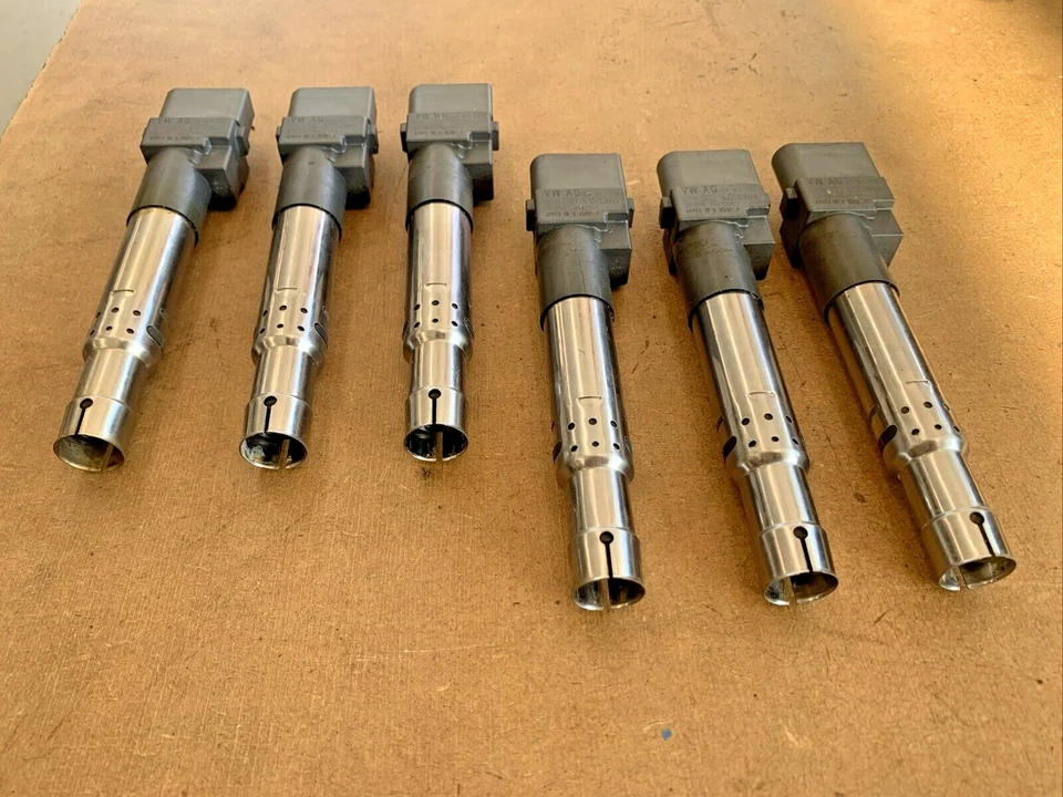 2004-2008 Audi TT Quattro Ignition Coil Set of 6 022905715 OEM - Image 2 of 4