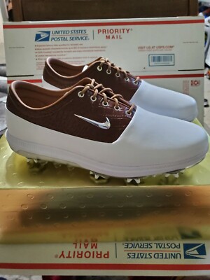 Nike Air Zoom Victory Tour Golf Shoes Cleats White Tan 