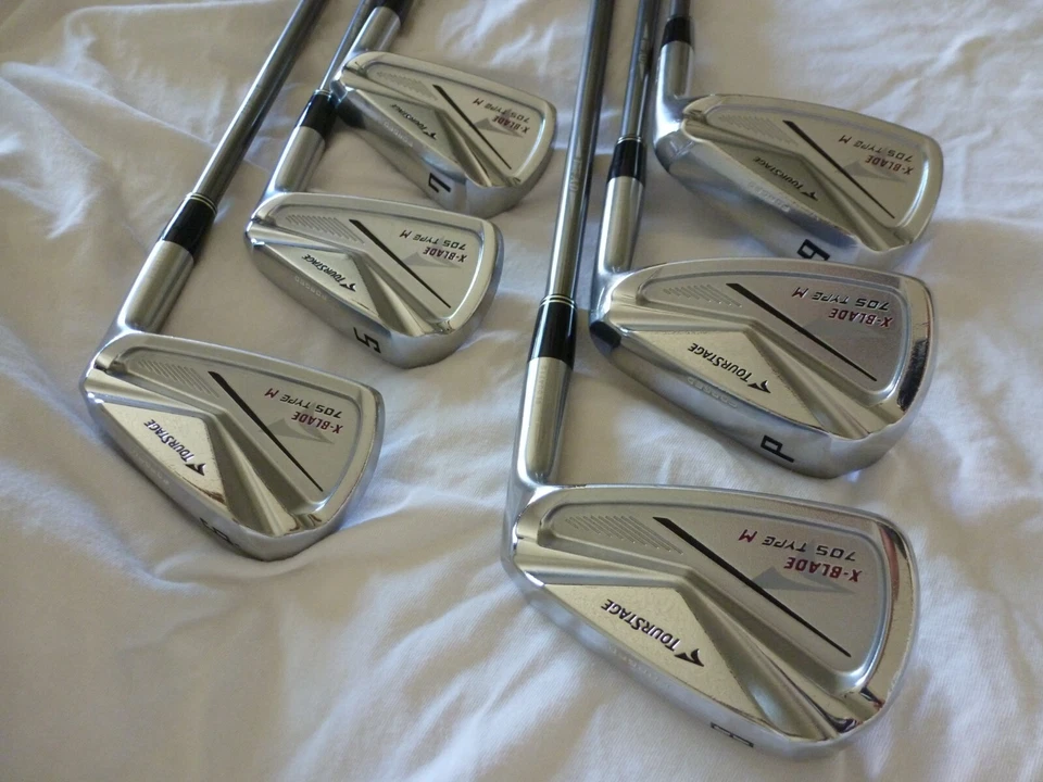 JAPAN Made Bridgestone TOURSTAGE X-BLADE 705 M Forged MRH Irons 5-PW Tour AD95XS - Image 3 of 4