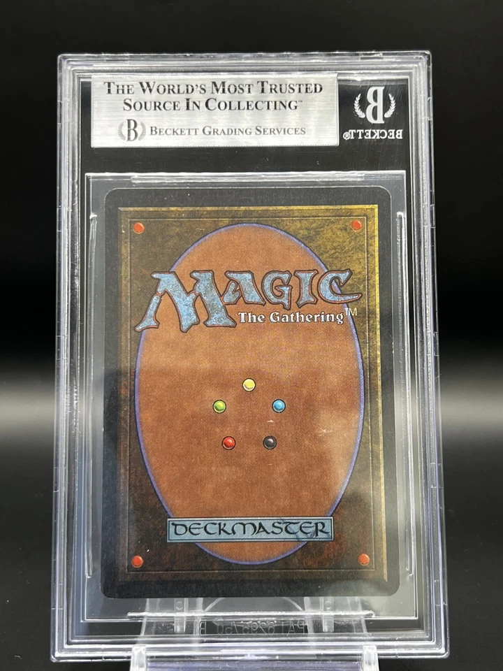 Magic MTG - Volcanic Island- Rare Lands-  Revised BGS Graded 8 NM-MT - Image 2 of 2