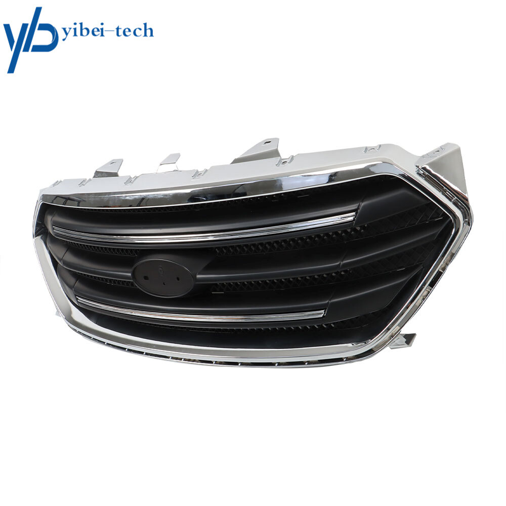 Matte Black W/Chrome Grill For Ford Taurus 2013-2019 Front Upper