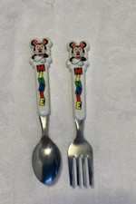 Vintage Disney Minnie Mouse Child's Fork and Spoon Set