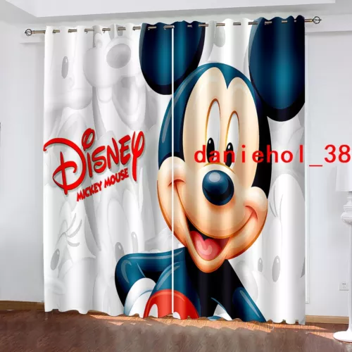 Tende oscuranti spesse per bambini Topolino e Minnie anello termico occhiello superiore - Foto 23 di 53