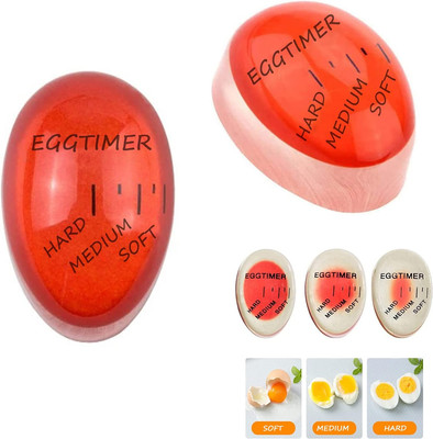 2 PCS Eggtimer,Eierfarbe ändern Timer,Sichere Ungiftige, Haltbare Eieruhr,Kochei