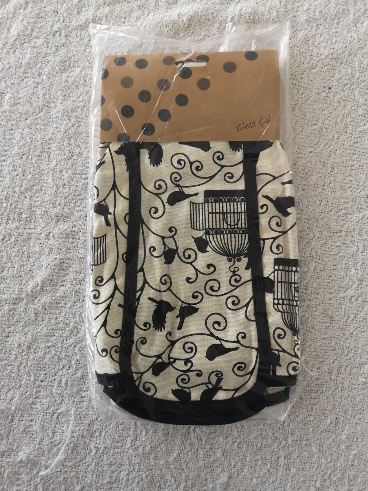 Cocktail Dress Shaped 'Birdcage' Apron with Bow & Frill New Unused Ex