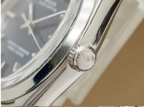 Rolex Oyster Perpetual Ref.1002 Chronometer Blue Dial Cal.1570 34mm Auto Men's - Picture 3 of 6