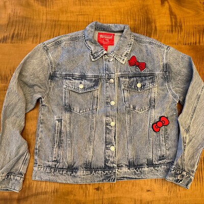 Hello Kitty & Friends X FOREVER 21 Bow Denim Jacket Embroidered