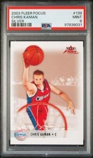 2003 Fleer Focus CHRIS KAMAN Rookie SILVER 25/25 Bookend PSA 9 Pop 1 Highest