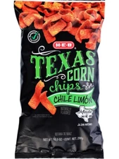 H-E-B Texas Corn Chips - Chile Limón, 10.5 oz