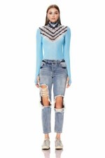 AFRM women's jeans Cyrus Super High Rise Crop, Sinner Wash Size 28