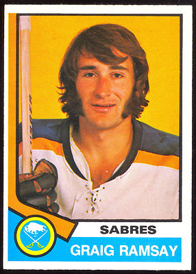 1974-75 OPC O PEE CHEE HOCKEY #305 CRAIG RAMSAY NM BUFFALO SABRES CARD ...