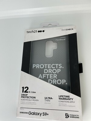 Tech21 Evo Check drop protection Case for Galaxy S9+ Plus Smokey/Black