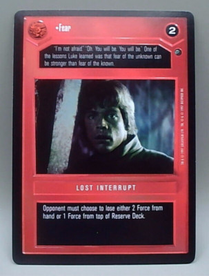 Star Wars CCG - Dagobah Limited - Fear - Dark Side