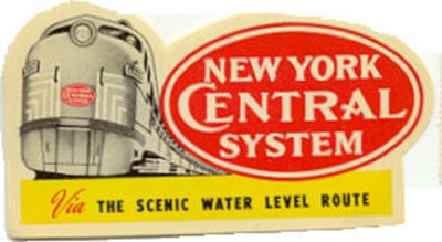 Autocollant Vinyle Vintage New York Central System - Décoratif, Autocollant Bagage Ou Voiture, Neuf