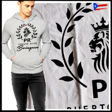 Puerto Rican Royal Reef Hoodie Boricua Taino Afro Latin Pride Clear Print New