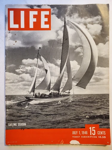 Life Magazine July 1 1946 Sailing Season & Movie "The Perils Of Pauline" & More 