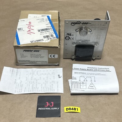 NEW OPEN BOX- Power One HB12-1.7-AG Power Supply 12VDC - 1.7A || WARRANTY!  