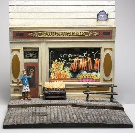 ATLAS - Diorama Bäckereifront mit Gehweg und Figurenmaß H14 cm x B 15... - Bild 1 von 1