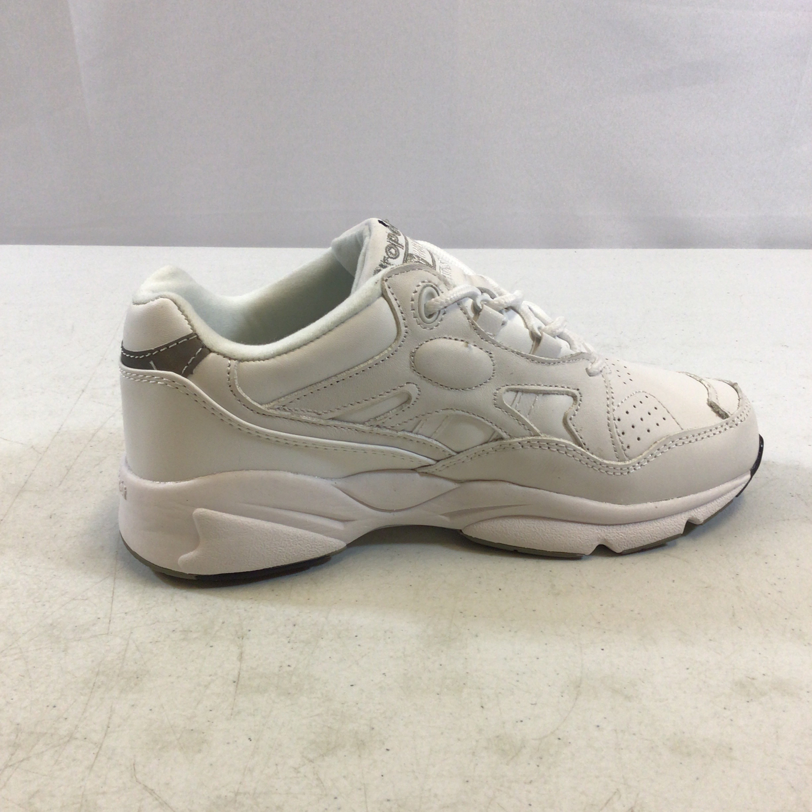 Propet Stability Walker W2034 Womens White Lace Up Athletic Shoes Size