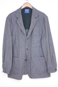 Pendleton-Wool-Tweed-Heritage-Limited-Edition-Jacket-L-Blue-Gray-Herringbone