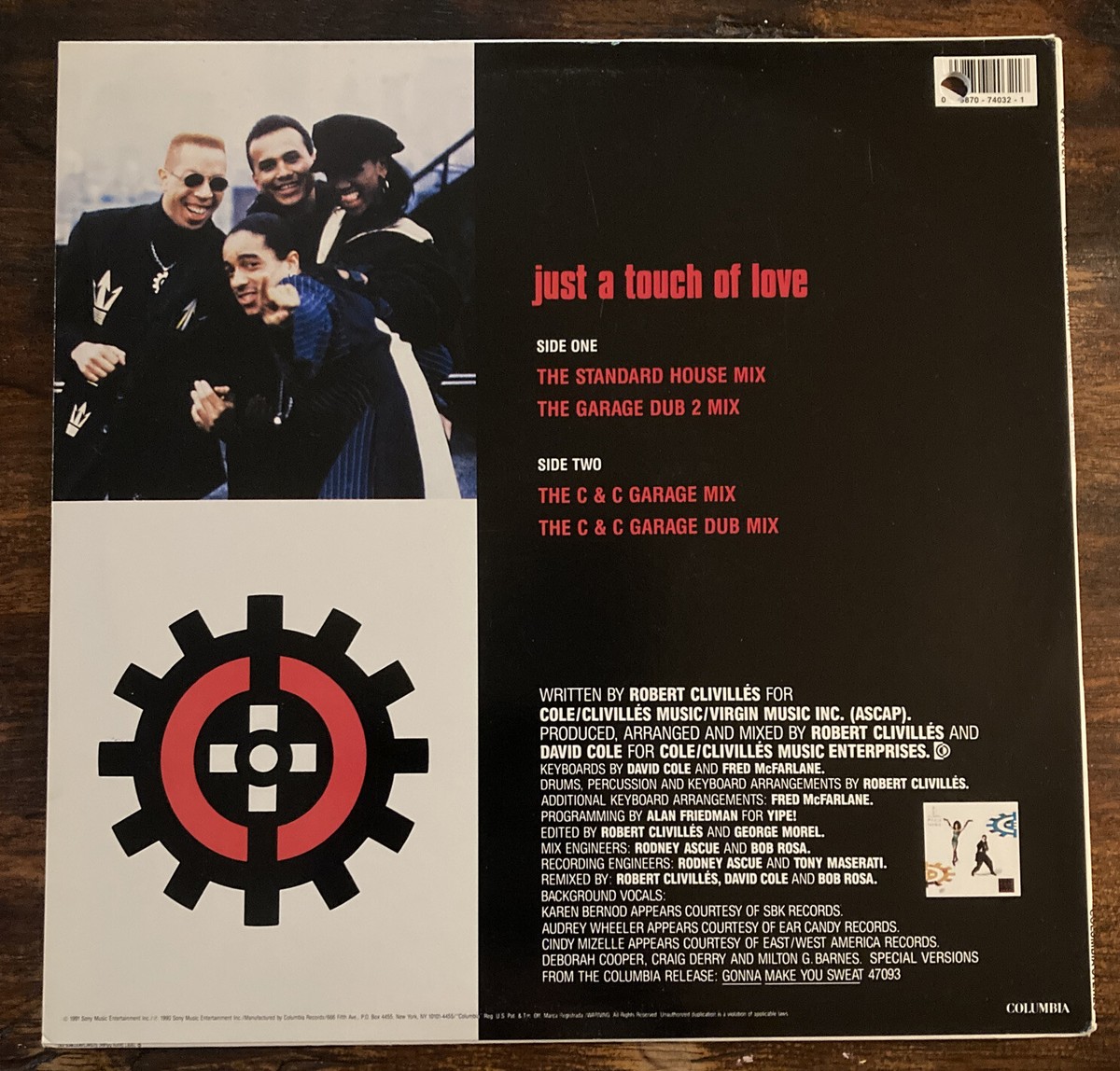 C&C Music Factory ~ Just A Touch of Love ~ 4 Mixes ~ Columbia