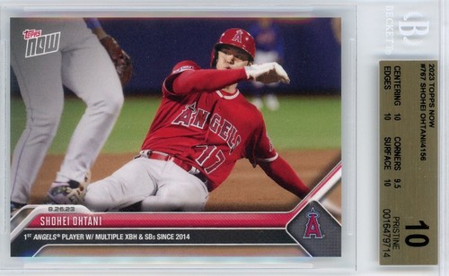 2023 TOPPS NOW MLB #767 SHOHEI OHTANI MLB HISTORY - BGS PRISTINE 10