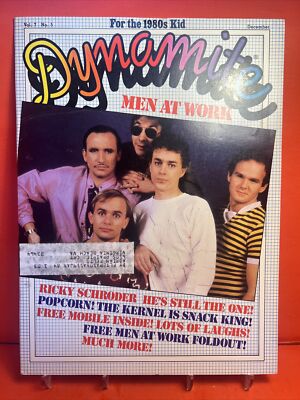 Men At Work Band Dynamite Magazine Vol. 7 NO. 5 December VG