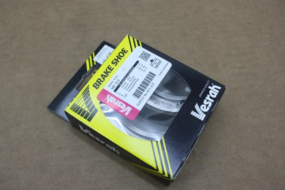 ZAPATOS DE FRENO TRASEROS KAWSAK KLX110 2002-2025 Y 1975-1987 KD80 VESRAH HECHOS EN JAPÓN Foto 2 de 4