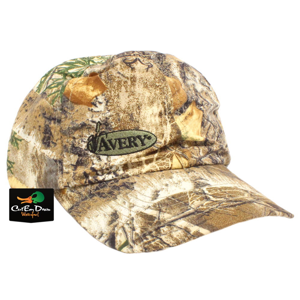 AVERY OUTDOORS GHG GREENHEAD GEAR RAINGUARD HAT BALL CAP REALTREE EDGE CAMO