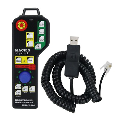 Mach3 6Axis USB Joystick Handheld Electronic Handwheel for CNC Carving Machine