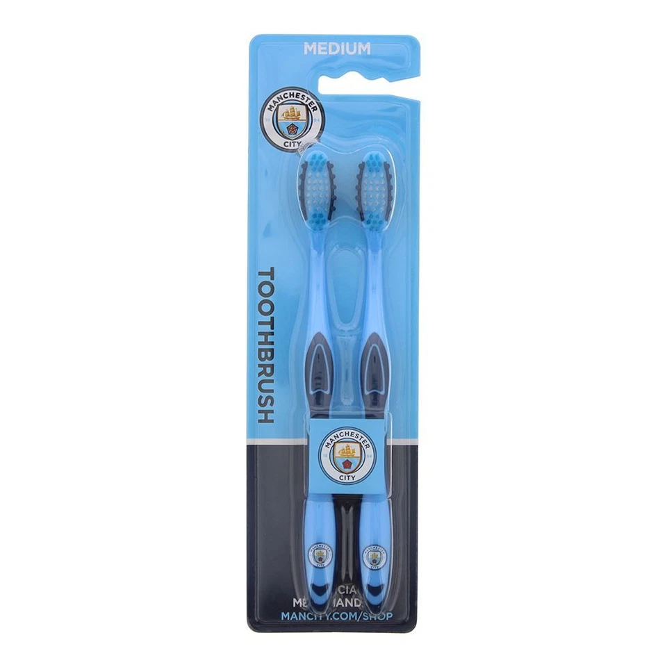 EPL Manchester City Medium Toothbrush 2pcs